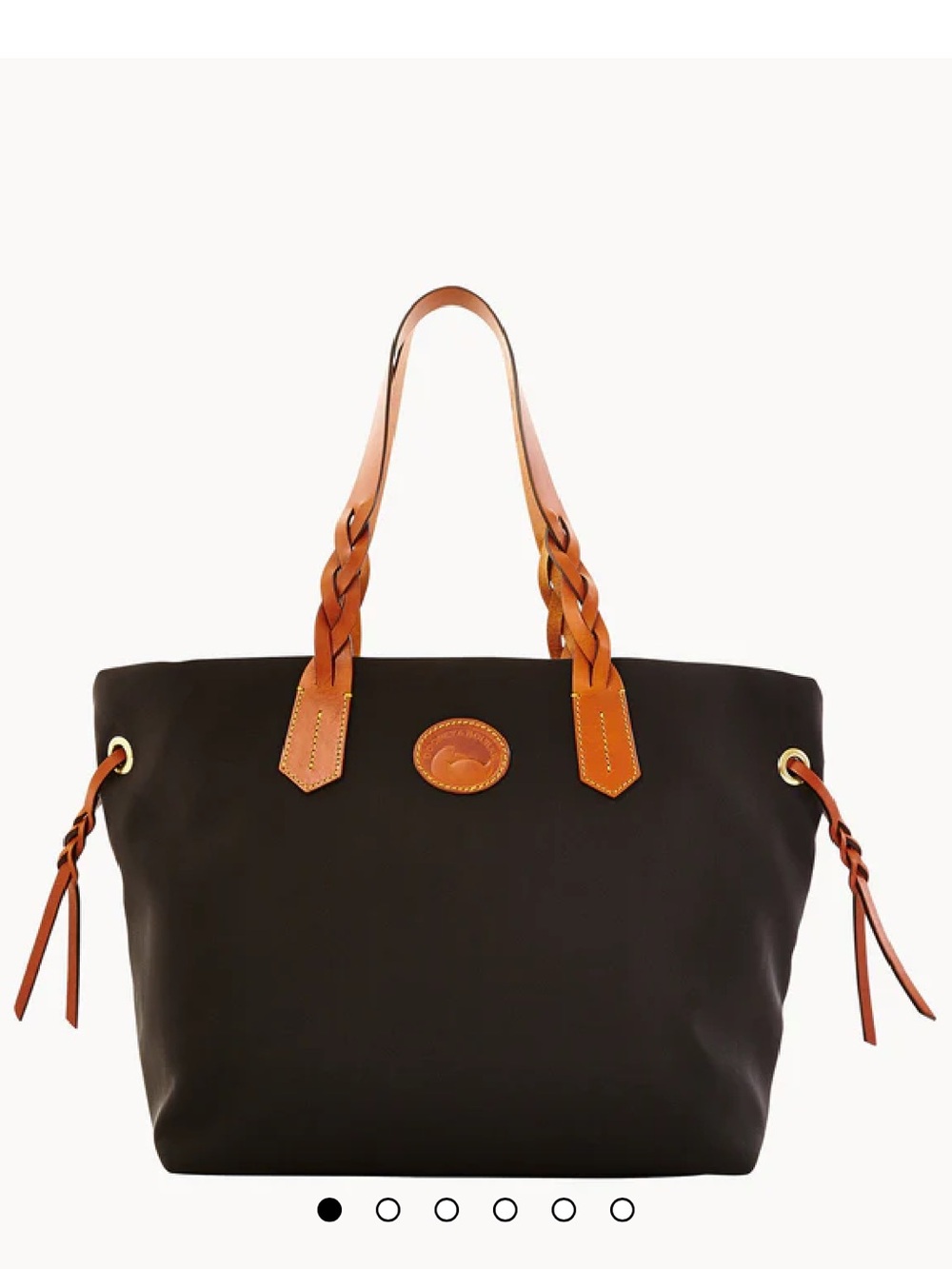 Dooney & Bourke Black Nylon Shopper Tote